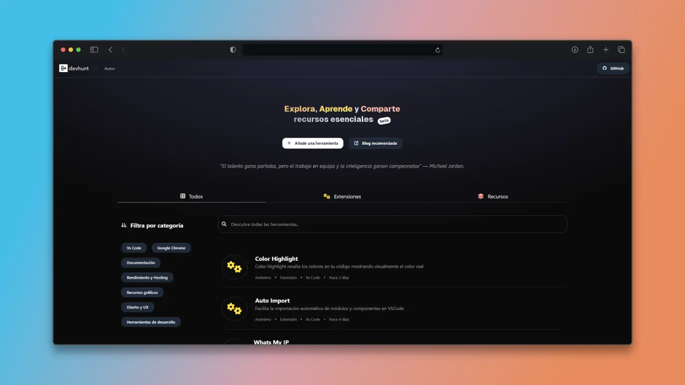 Captura de pantalla del proyecto